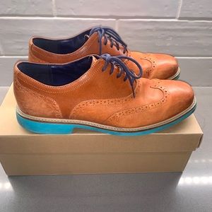 COPY - Cole Haan 10.5 Wingtip Oxford, Brown Leather